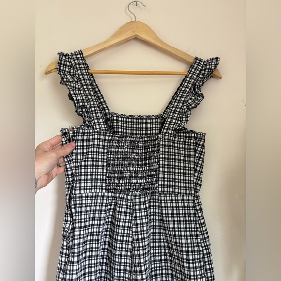 BDG textured black & whie straight leg jumpsuit - Picture 6 of 6